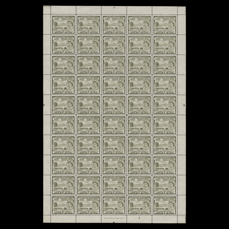 St Christopher Nevis Anguilla 1962 (MNH) ½c Salt Pond sheet, De La Rue