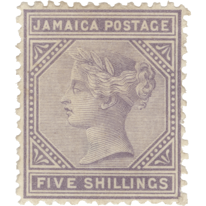 Jamaica 1875 (MMH) 5s Lilac
