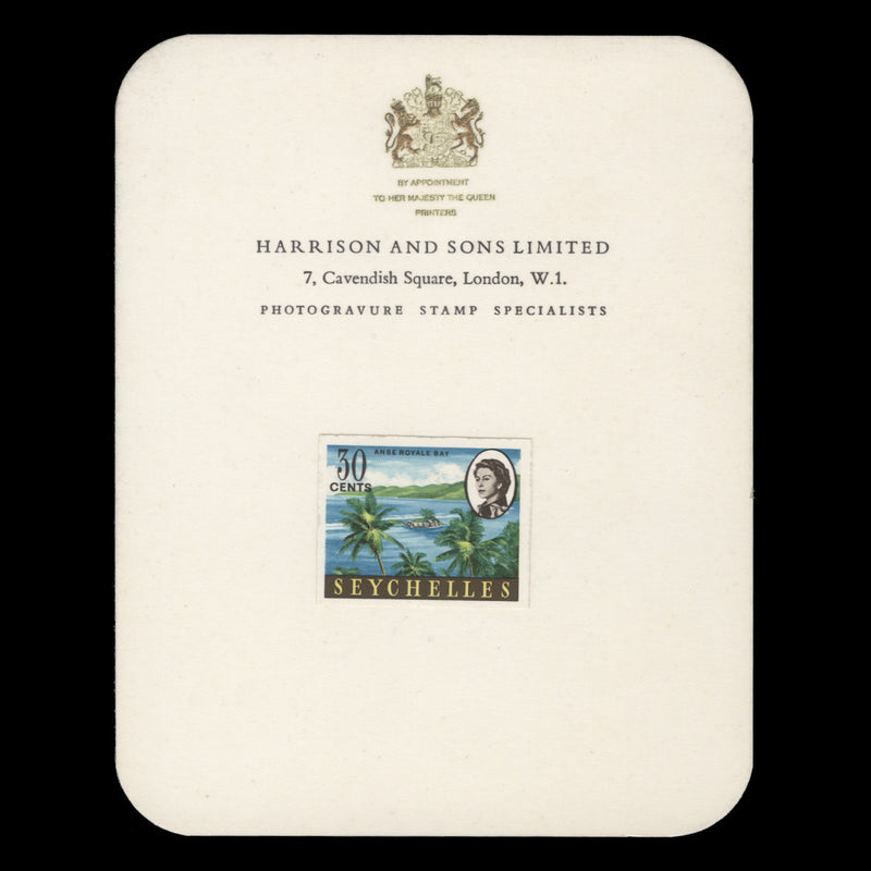 Seychelles 1968 (Proof) 30c Anse Royale Bay imperf single