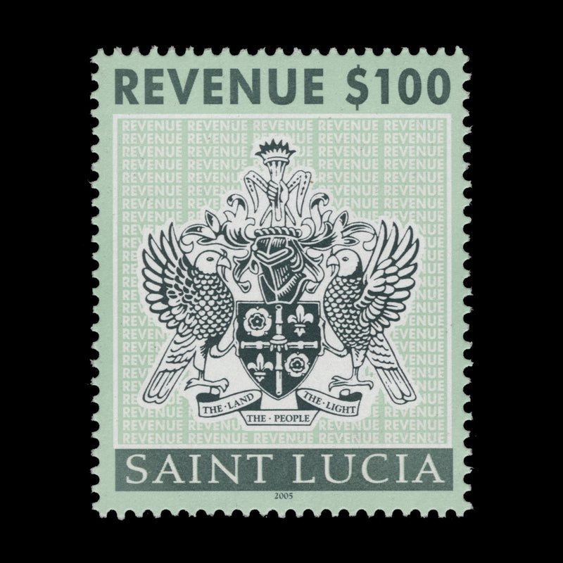 Saint Lucia 2005 (MNH) $100 Arms Revenue