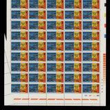 South Africa 1973 (Variety) 4c ESCOM Anniversary sheet imperf to margin