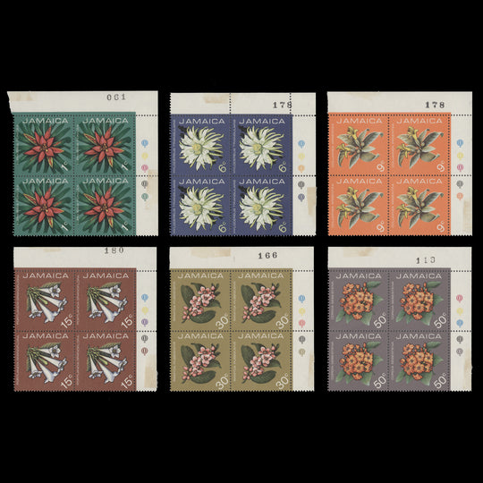 Jamaica 1973 (MLH) Flora traffic light blocks