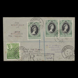 Mauritius 1953 (FDC) 10c Coronation singles, BEAU BASSIN
