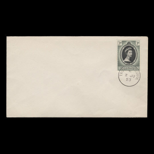 Tristan da Cunha 1953 (FDC) 3d Coronation