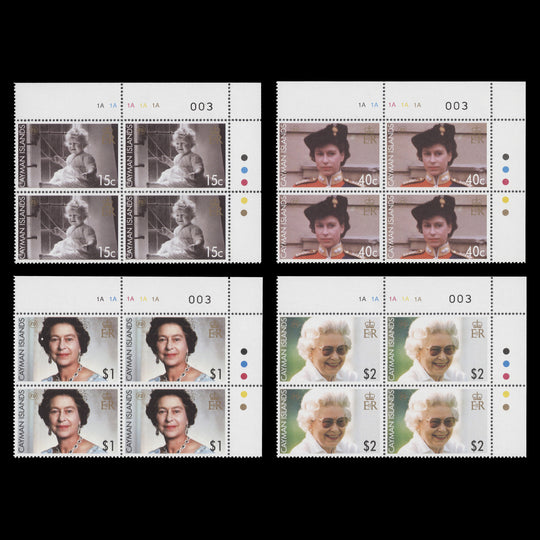 Cayman Islands 2006 (MNH) Queen Elizabeth II's Birthday plate blocks