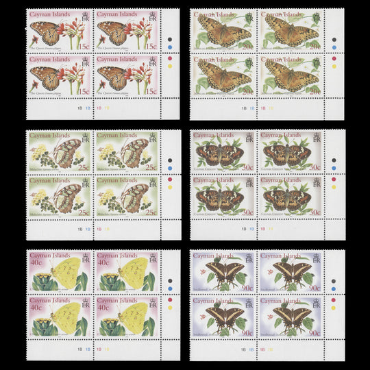 Cayman Islands 2005 (MNH) Butterflies plate blocks