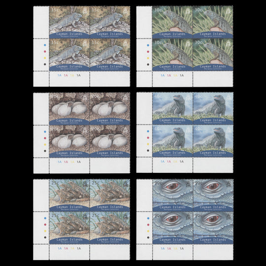 Cayman Islands 2004 (MNH) Blue Iguana plate blocks