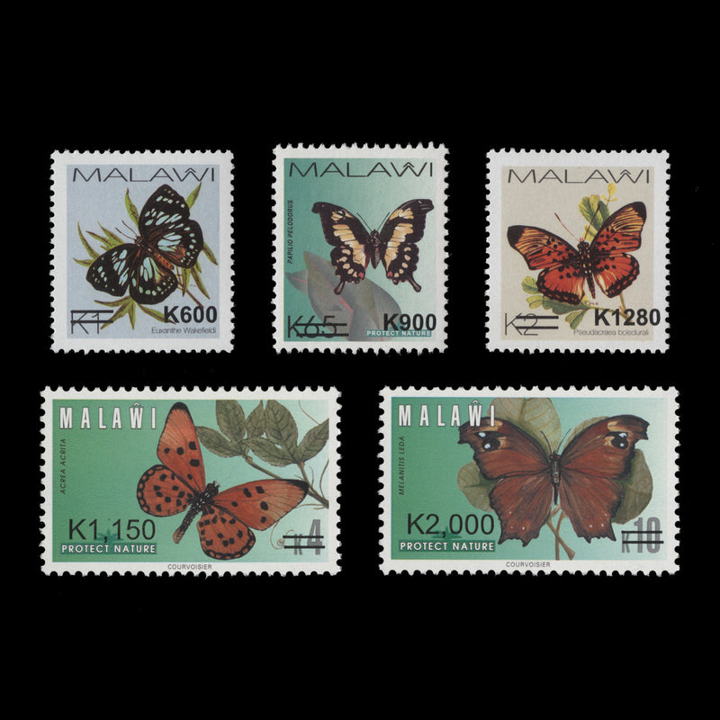 Malawi 2018 (MNH) Butterflies provisionals