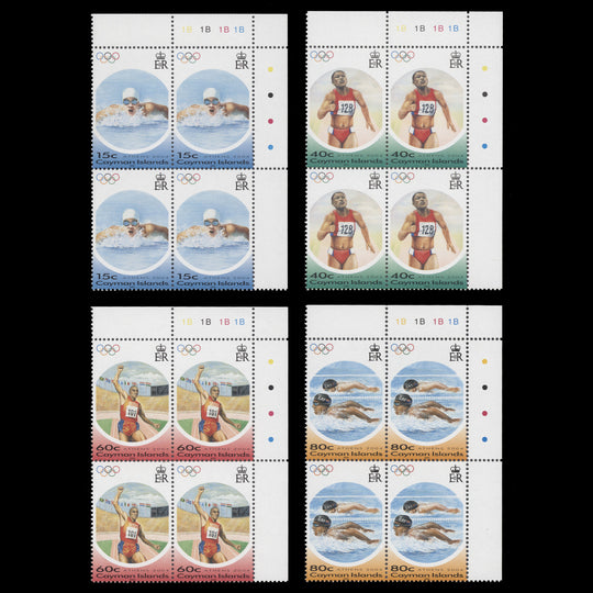 Cayman Islands 2004 (MNH) Olympic Games, Athens plate blocks