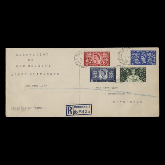 Great Britain 1953 Coronation first day cover, EDINBURGH