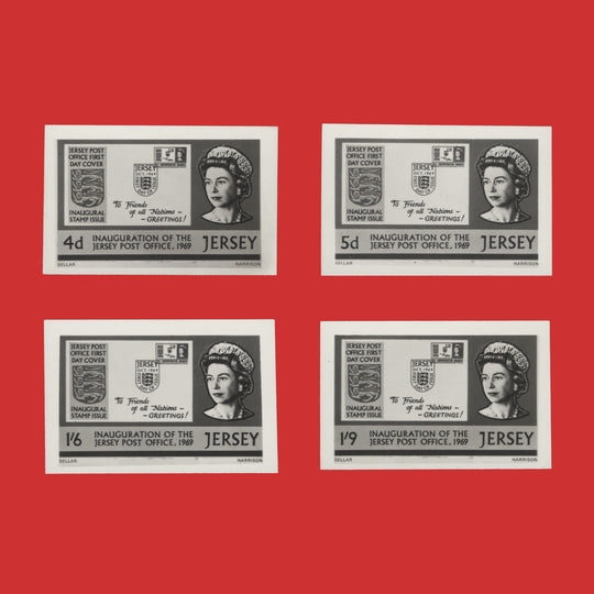 Jersey 1969 Post Office Inauguration black and white photographic proofs