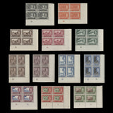 Kelantan 1957 (MNH) Definitives plate blocks