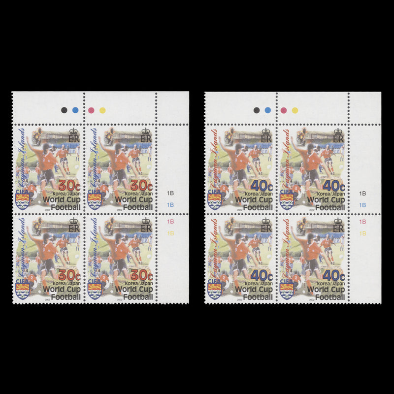 Cayman Islands 2002 (MNH) World Cup Football plate blocks