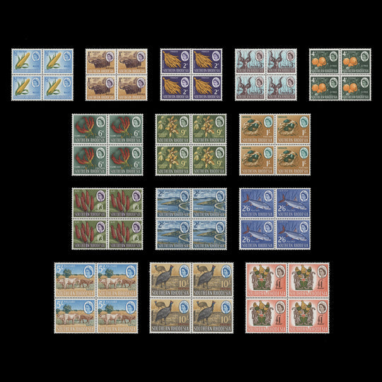 Southern Rhodesia 1964 (MNH) Definitives blocks