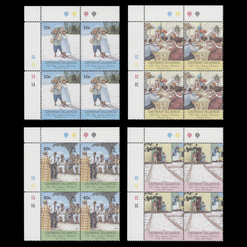 Cayman Islands 2000 (MNH) Christmas plate blocks