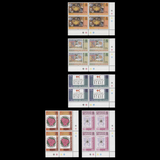 Cayman Islands 2001 (MNH) Non-Profit Organisations plate blocks