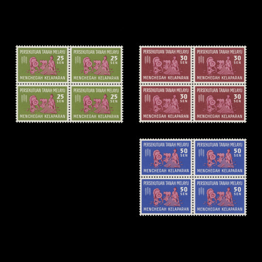 Malaya 1963 (MNH) Freedom From Hunger blocks