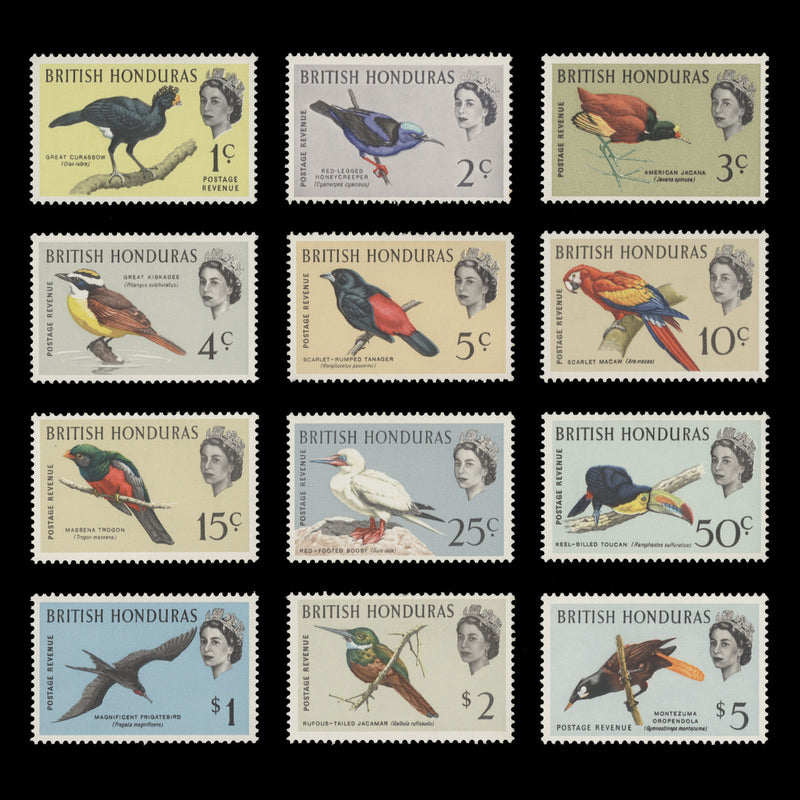 British Honduras 1962 (MLH) Birds Definitives