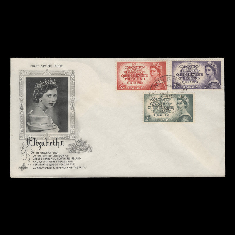 Australia 1953 Coronation first day cover, MELBOURNE