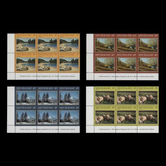 New Zealand 1982 (MNH) Four Seasons imprint blocks