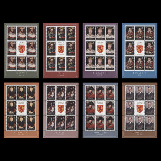 Solomon Islands 2010 (MNH) Kings & Queens of England sheetlets
