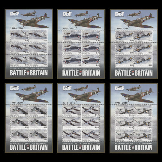 Solomon Islands 2010 (MNH) Battle of Britain Anniversary sheetlets