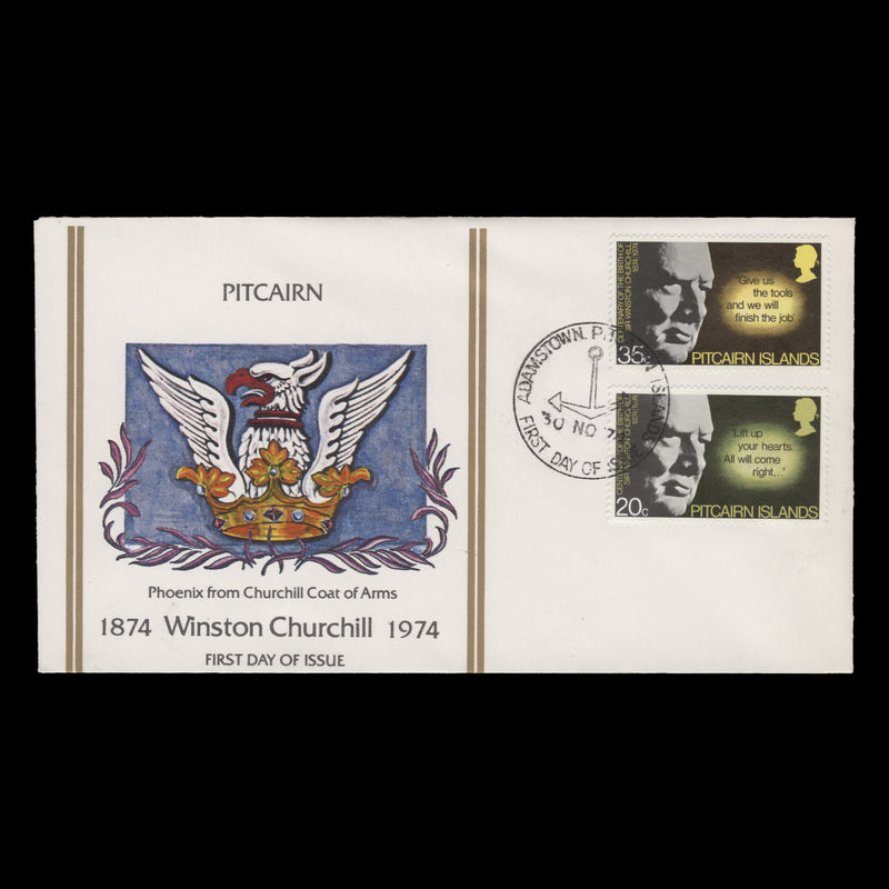 Pitcairn Islands 1974 (FDC) Churchill Birth Centenary