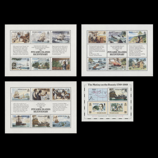 Pitcairn Islands 1989-90 (MNH) Bicentenary of Settlement sheetlets