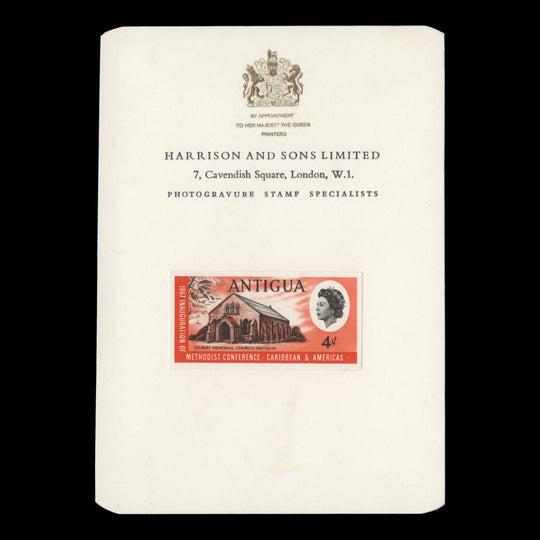 Antigua 1967 (Proof) 4c Autonomous Methodist Church imperf single