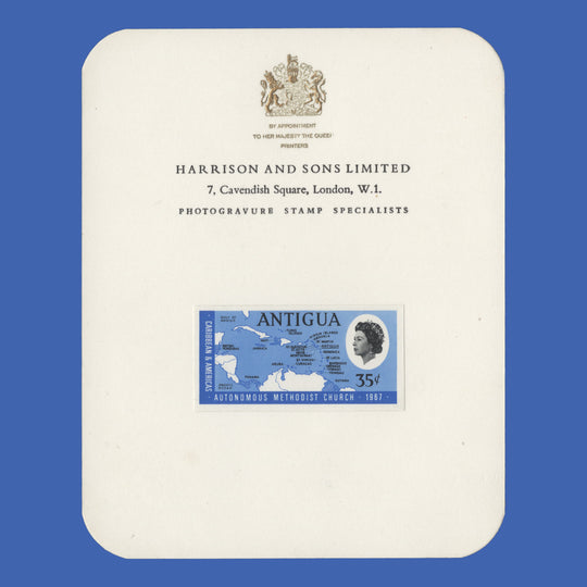 Antigua 1967 (Proof) 35c Autonomous Methodist Church imperf single