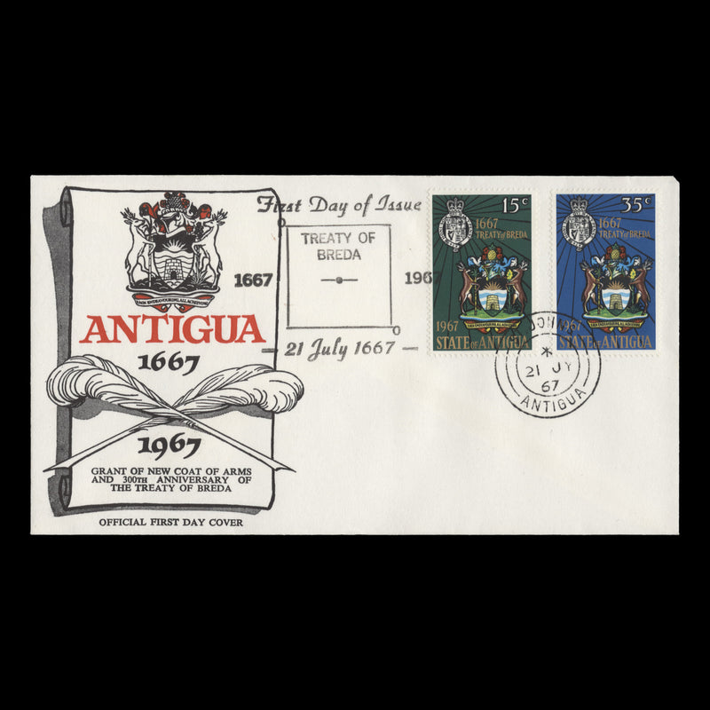 Antigua 1967 (FDC) Treaty of Breda
