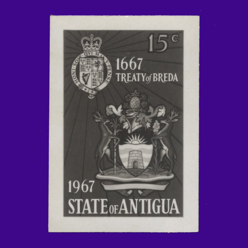Antigua 1967 Treaty of Breda photographic proof