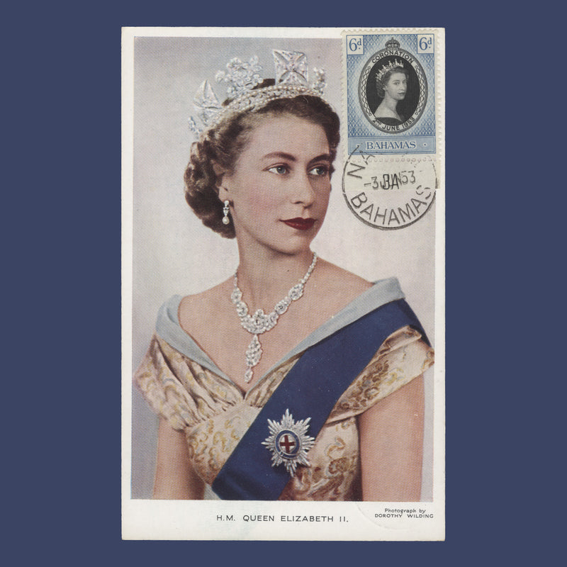 Bahamas 1953 (FDC) 6d Coronation