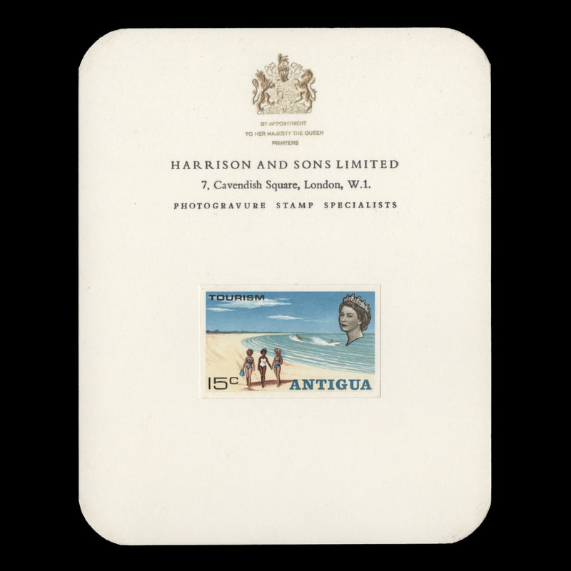 Antigua 1968 (Proof) 15c Tourism, Water Skiing imperf single