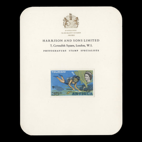Antigua 1968 (Proof) 35c Tourism, Underwater Diving imperf single