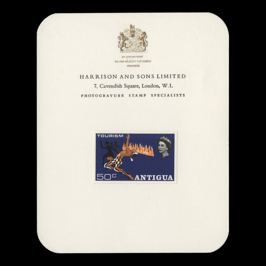 Antigua 1968 (Proof) 50c Tourism, Limbo Dancing imperf single