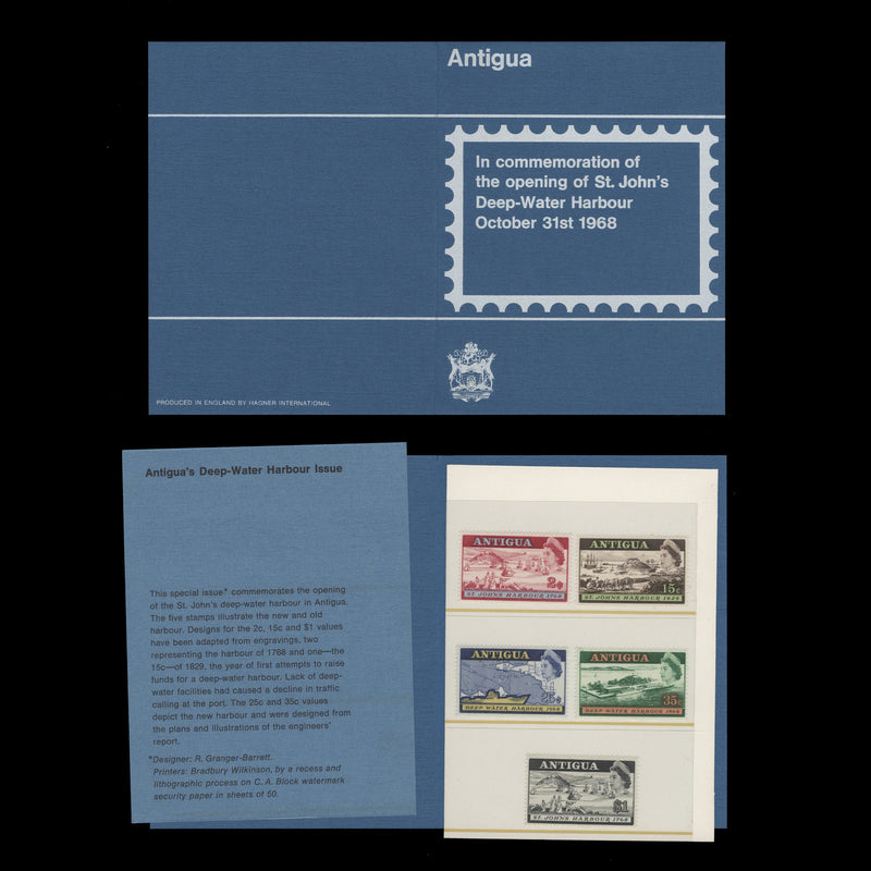 Antigua 1968 Deep Water Harbour presentation pack