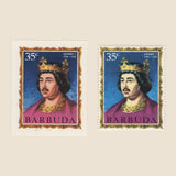 Barbuda 1970 (Proof) 35c English Monarchs, Henry I imperf single
