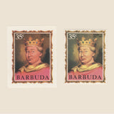 Barbuda 1970 (Proof) 35c English Monarchs, Henry II imperf single