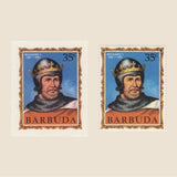 Barbuda 1970 (Proof) 35c English Monarchs, Richard I imperf single