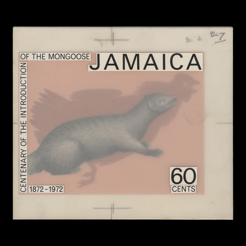 Jamaica 1973 Introduction of the Mongoose final watercolour artwork