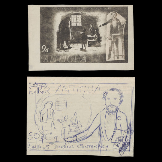 Antigua 1970 Charles Dickens Death Centenary essay by W D Cribbs