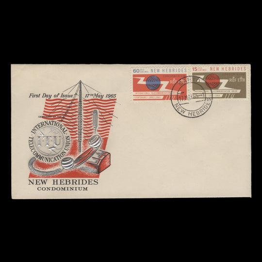 New Hebrides 1965 (FDC) ITU Centenary, SANTO