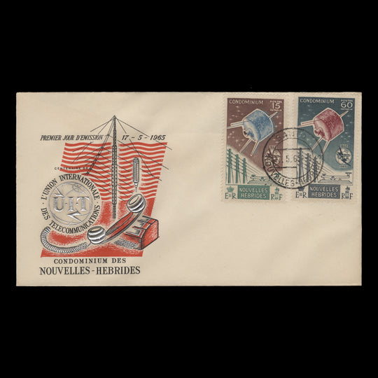 Nouvelles Hebrides 1965 (FDC) ITU Centenary, SANTO