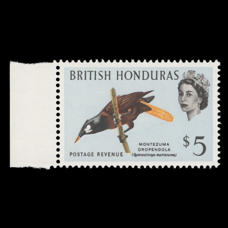 British Honduras 1962 (MNH) $5 Montezuma Oropendola