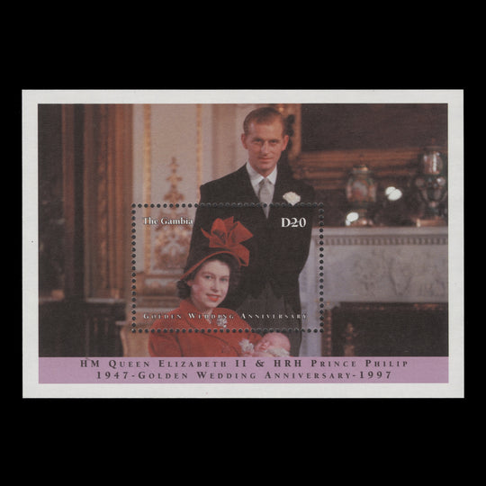 Gambia 1997 (MNH) D20 Royal Goden Wedding miniature sheet