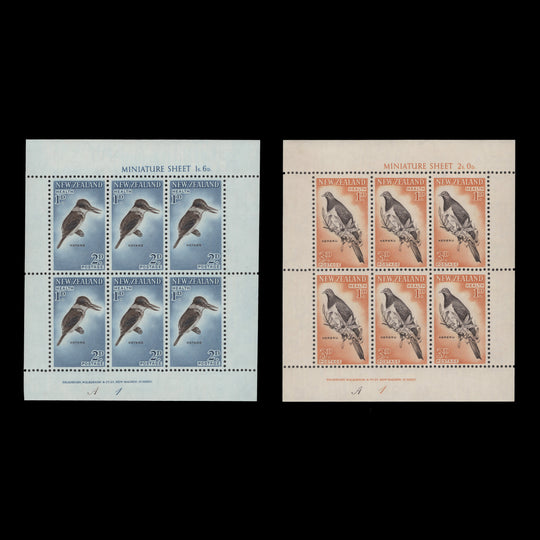 New Zealand 1960 (MNH) Birds miniature sheets