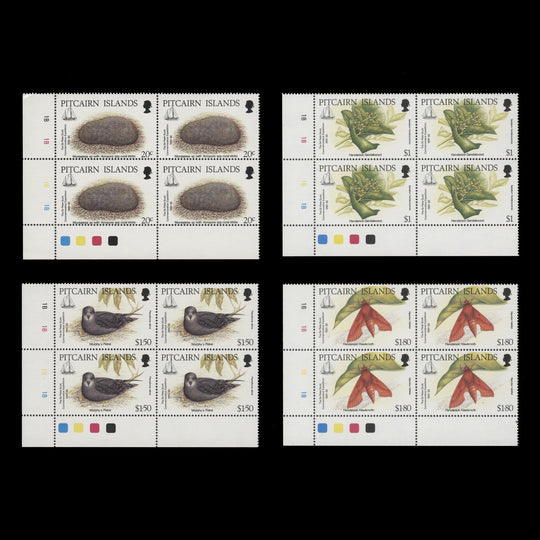 Pitcairn Islands 1992 (MNH) Sir Peter Scott Commemorative Expedition plate blocks