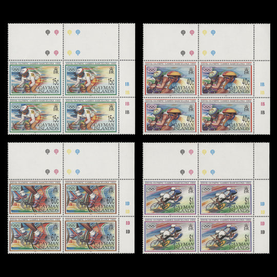 Cayman Islands 1992 (MNH) Olympic Games, Barcelona plate blocks