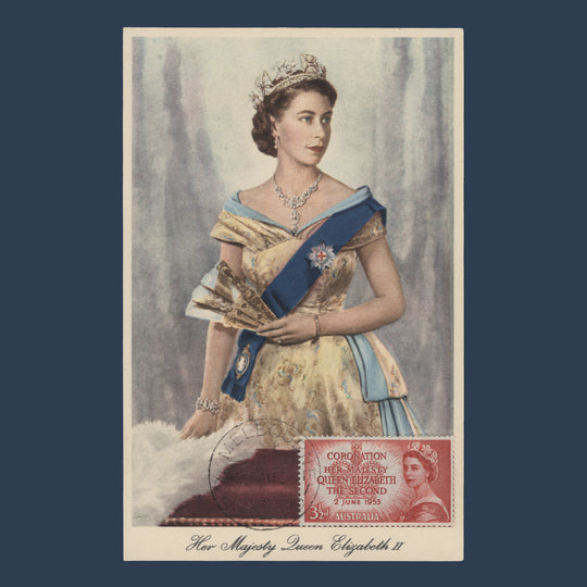Australia 1953 (FDC) 3½d Coronation, MELBOURNE